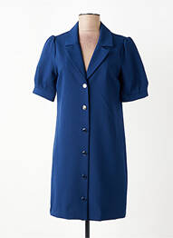 Rochie scurtă mâneci scurte mâneci scurte albastru I.CODE (By IKKS) femeie