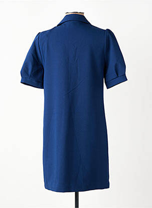 Rochie scurtă mâneci scurte mâneci scurte albastru I.CODE (By IKKS) femeie