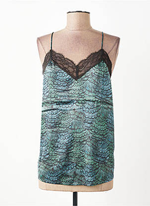 Top elasticitate bretele subțiri albastru SCOTCH & SODA femeie