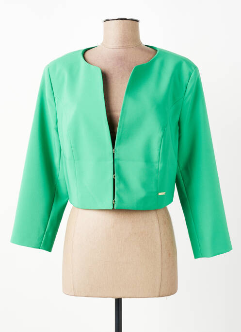 Jachete casual guler rotund verde KOCCA femme