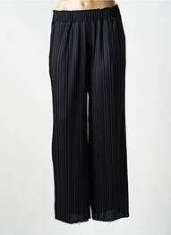 Pantalon larg croială fluidă mărime normală negru IKKS femme
