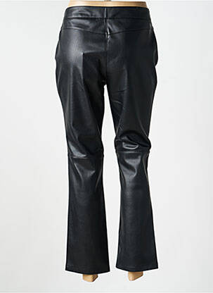 Pantalon 7/8 talie cu cleme mărime normală negru MKT STUDIO femeie