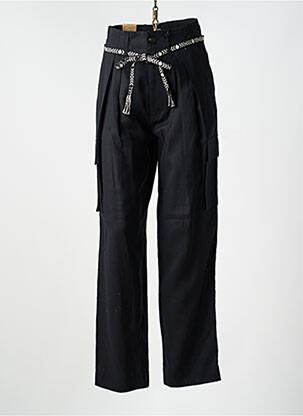 Pantalon drept țesătură crep talie înaltă negru SCOTCH & SODA femeie