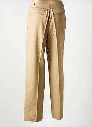 Pantalon larg țesătură poplin talie înaltă bej SCOTCH & SODA femeie