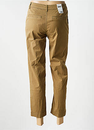 Pantalon chino țesătură poplin mărime normală verde MKT STUDIO femeie