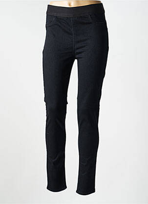Jegging țesătură denim mărime normală negru IKKS femeie