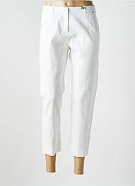 Pantalon chino țesătură poplin mărime normală bej IKKS femme