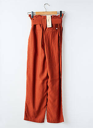 Pantalon drept croială morcov talie înaltă portocalie SCOTCH & SODA femeie