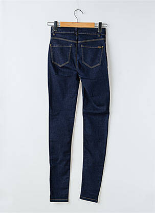 Blugi skinny țesătură brută talie înaltă albastru I.CODE (By IKKS) femeie