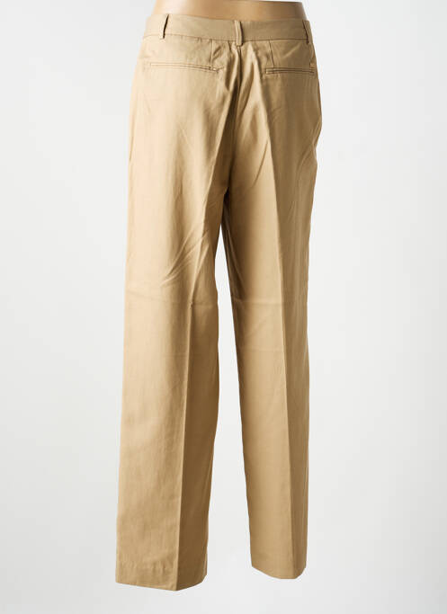 Pantalon larg țesătură poplin talie înaltă bej SCOTCH & SODA femme