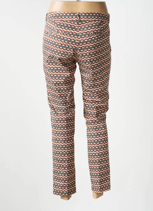 Pantalon chino țesătură poplin mărime normală maro MKT STUDIO femme