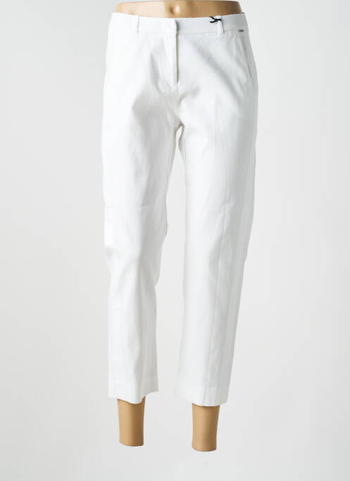 Pantalon chino țesătură poplin mărime normală bej IKKS femme