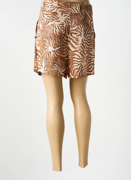 Șort talie cu cleme talie înaltă maro SCOTCH & SODA femme