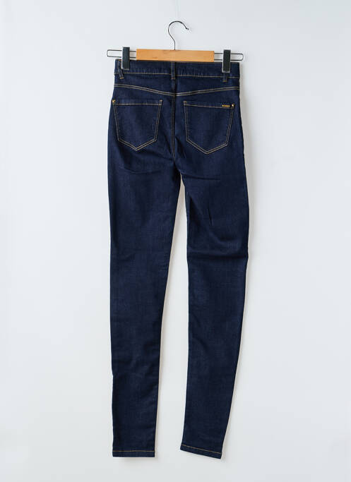 Blugi skinny țesătură brută talie înaltă albastru I.CODE (By IKKS) femme
