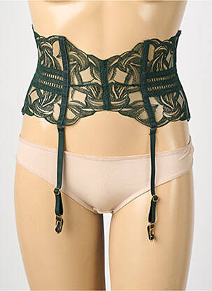 Corset/jartieră închidere cu agrafă verde AUBADE femeie