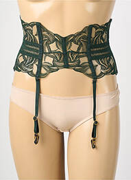 Corset/jartieră închidere cu agrafă verde AUBADE femme