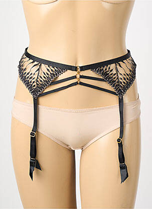 Corset/jartieră broderie negru AUBADE femeie