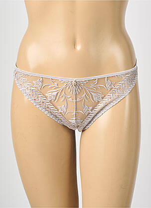 Tanga broderie gri AUBADE femeie