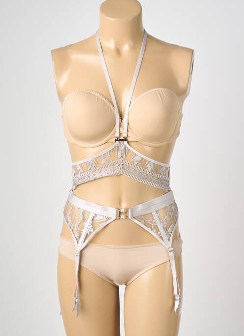 Corset/jartieră broderie gri AUBADE femme