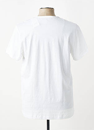 Tricou croială dreaptă mâneci scurte alb IMPETUS homme