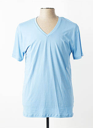 Tricou croială cambrată mâneci scurte albastru MEY bărbat