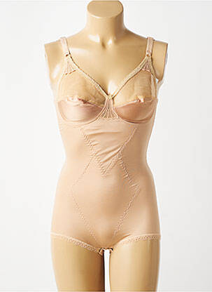 Body de lenjerie efect material satinat piele BARBARA femeie