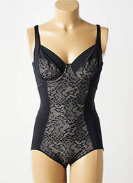 Body de lenjerie efect material satinat negru CHANTELLE femme