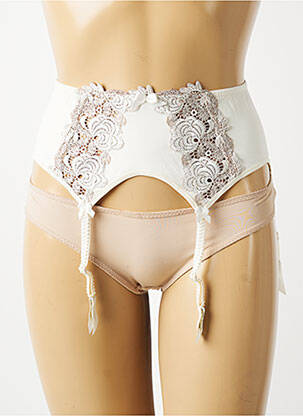 Corset/jartieră broderie alb LISE CHARMEL femeie