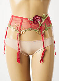 Corset/jartieră broderie roșu LISE CHARMEL femme