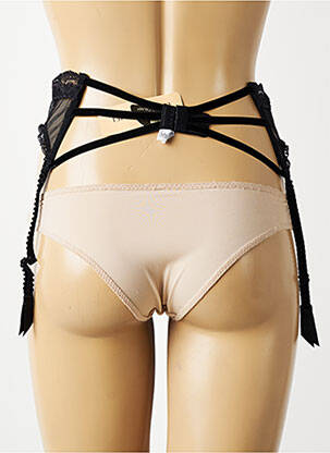 Corset/jartieră broderie dantelă de calais negru LISE CHARMEL femeie