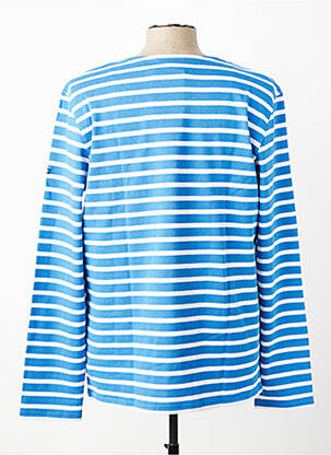 Tricou croială cambrată mâneci lungi albastru SAINT JAMES bărbat