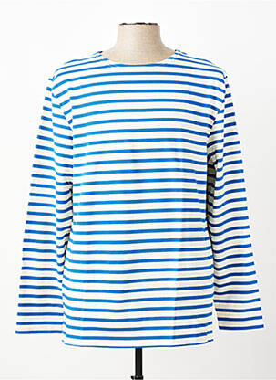 Tricou croială cambrată mâneci lungi albastru MOUSQUETON homme