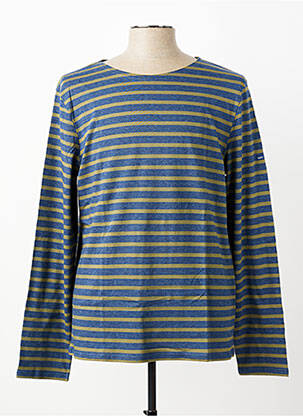 Tricou țesătură melanj mâneci lungi albastru SAINT JAMES bărbat
