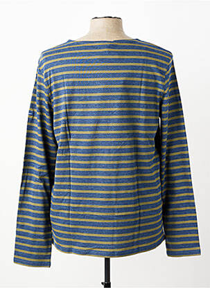 Tricou țesătură melanj mâneci lungi albastru SAINT JAMES bărbat