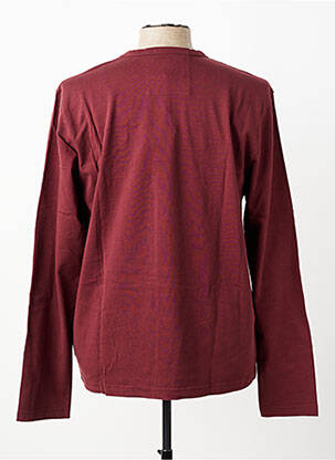 Tricou bio mâneci lungi maro MAT DE MISAINE bărbat