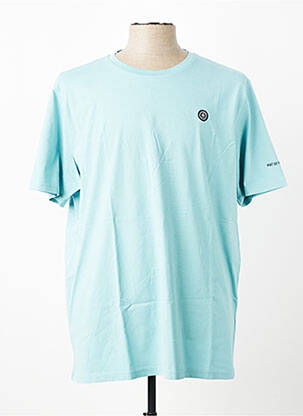 Tricou broderie mâneci scurte albastru BERMUDES homme