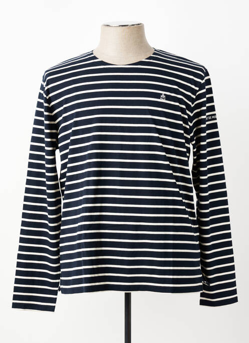 Tricou croială cambrată mâneci lungi albastru MAT DE MISAINE homme