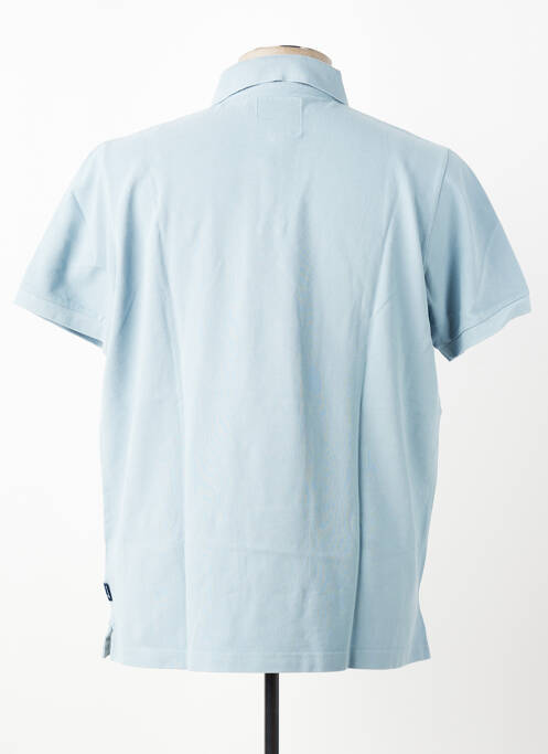 Polo elasticitate mâneci scurte albastru BERMUDES homme