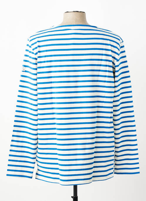Tricou croială cambrată mâneci lungi albastru MOUSQUETON homme