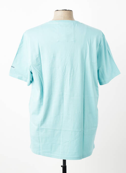 Tricou broderie mâneci scurte albastru BERMUDES homme