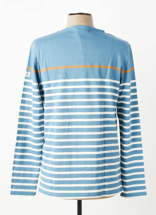 Tricou croială cambrată mâneci lungi albastru MOUSQUETON homme