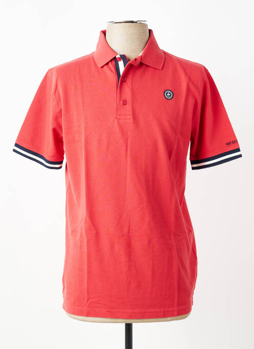 Polo elasticitate mâneci scurte roșu MAT DE MISAINE homme