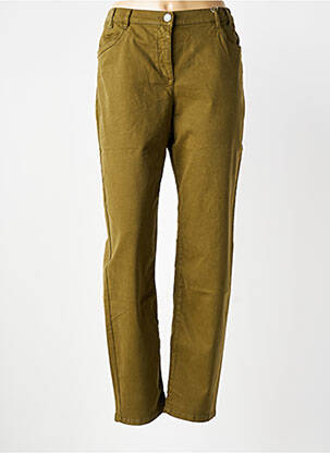 Pantalon drept elasticitate mărime normală verde MAT DE MISAINE femeie