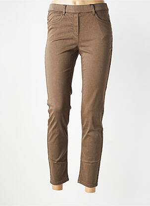 Pantalon 7/8 elasticitate mărime normală maro STARK femeie