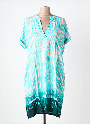 Rochie scurtă croială fluidă mâneci scurte albastru LA FEE MARABOUTEE femeie