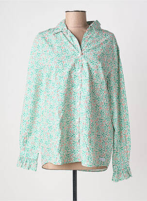 Cămașă imprimeu floral mâneci lungi verde SAINT JAMES femeie