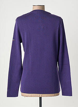 Pulover croială cambrată mâneci lungi violet ARMOR LUX femeie