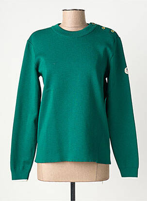 Pulover croială cambrată mâneci lungi verde ROYAL MER femeie