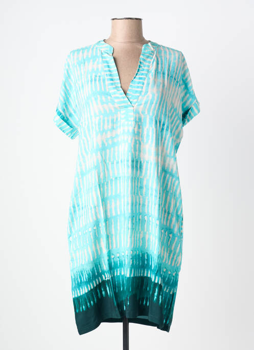 Rochie scurtă mâneci scurte mâneci scurte albastru LA FEE MARABOUTEE femme