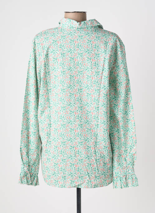Cămașă imprimeu floral mâneci lungi verde SAINT JAMES femme